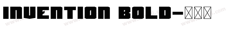 Invention Bold字体转换